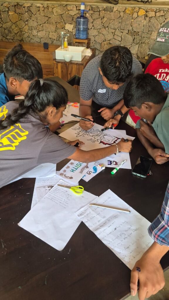 Workshop mit Jugendlichen in Kalpitiya